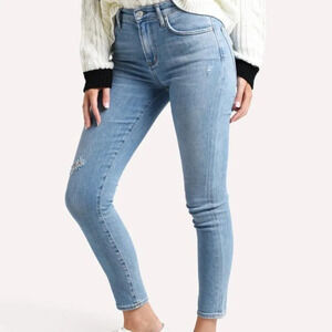 Agolde Light Wash Mid Rise‎ Skinny Jeans